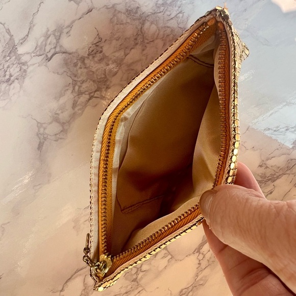 Vintage Duramesh Fifth Avenue Gold Mesh Mirror Ball Clutch Purse 1940s - Picture 7 of 8